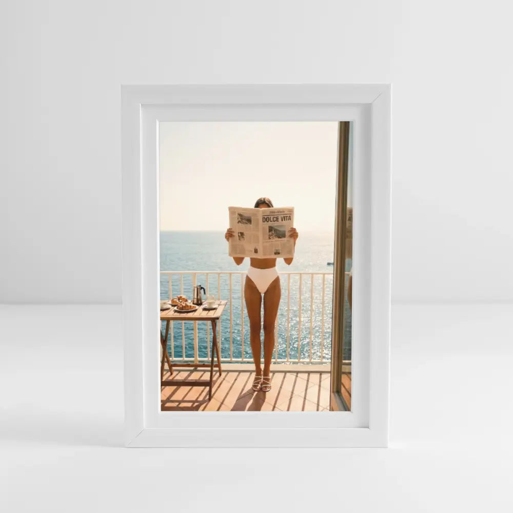 DOLCE VITA MORNING (27 × 37 cm) - white