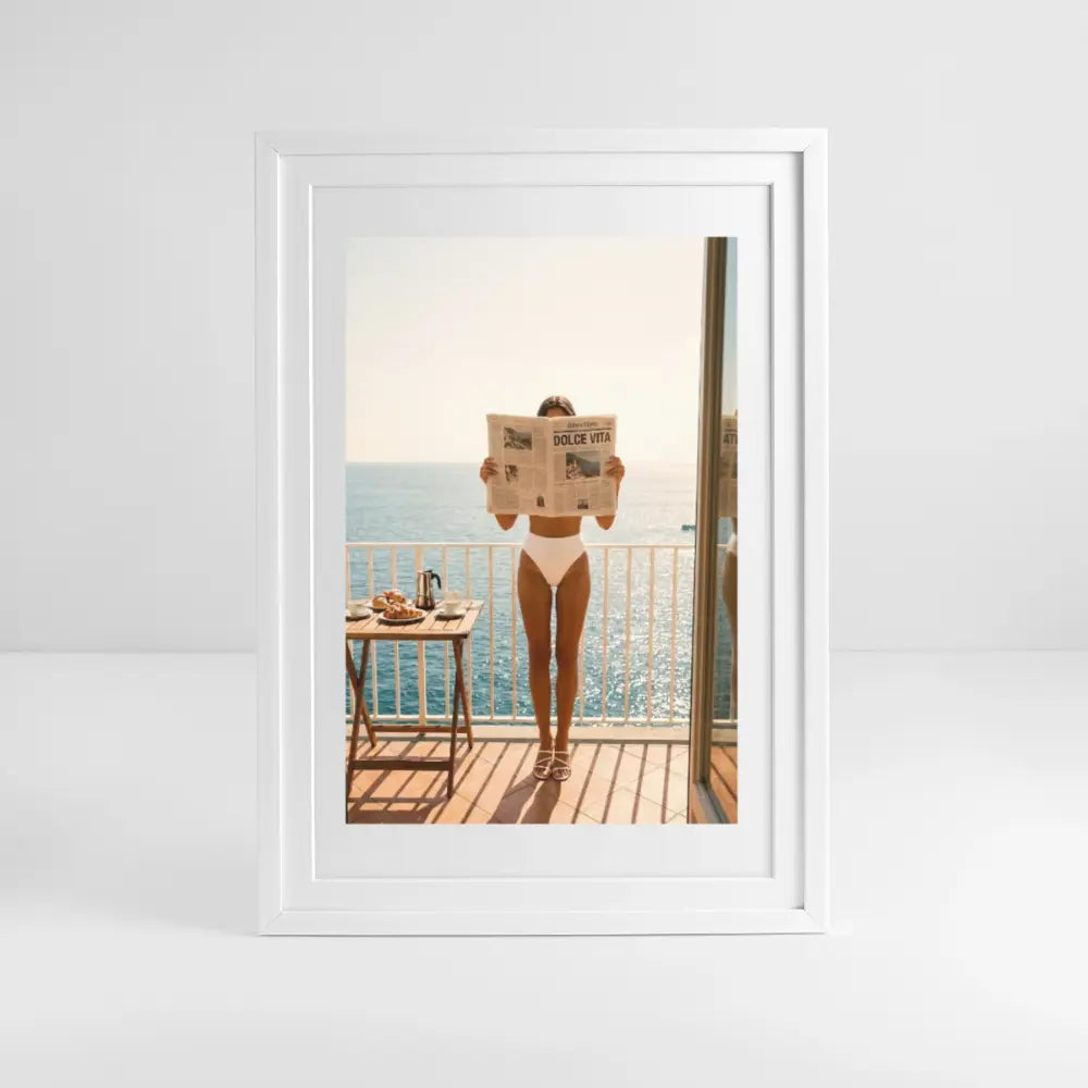 DOLCE VITA MORNING (49 × 69 cm) - white