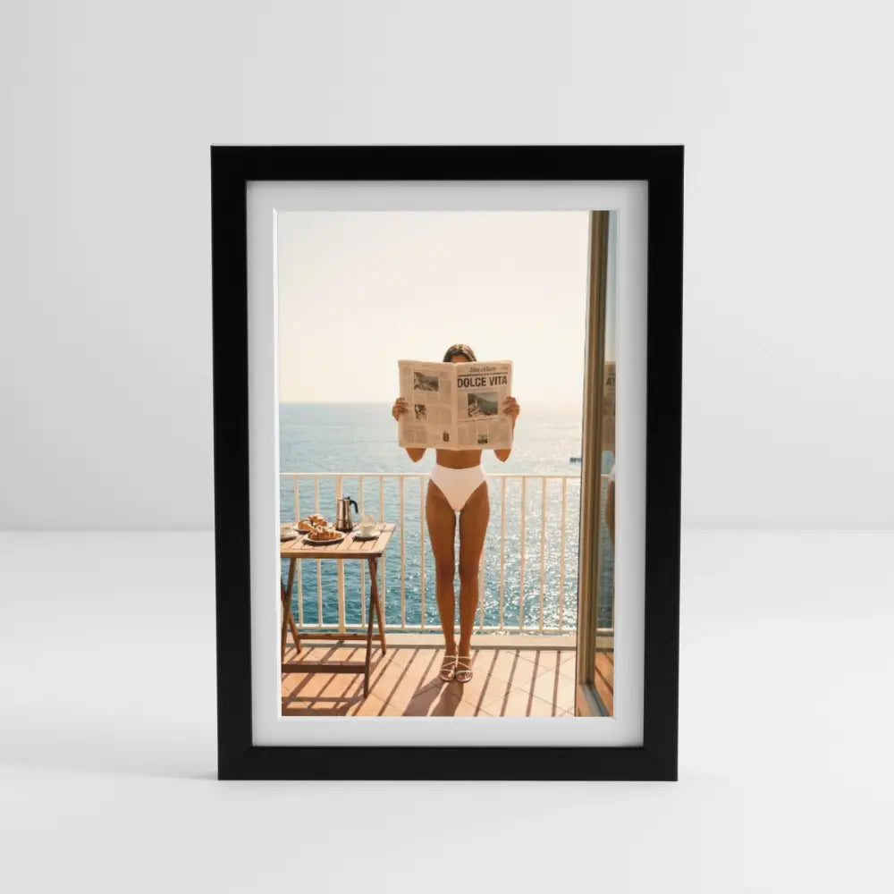 DOLCE VITA MORNING (27 × 37 cm) - black