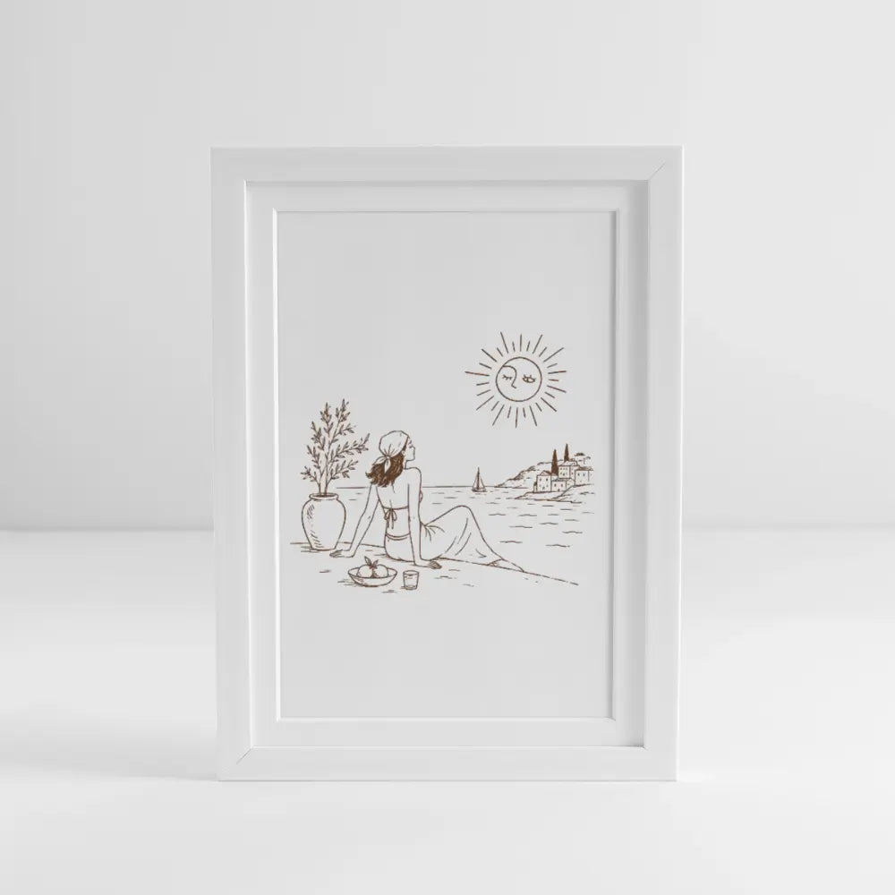 SOLE MIO (27 × 37 cm) - white