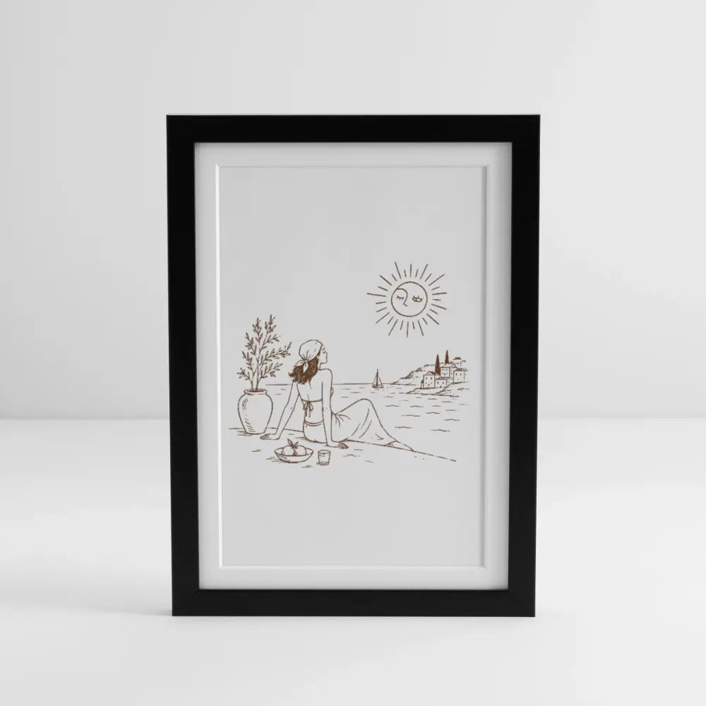 SOLE MIO (27 × 37 cm) - black